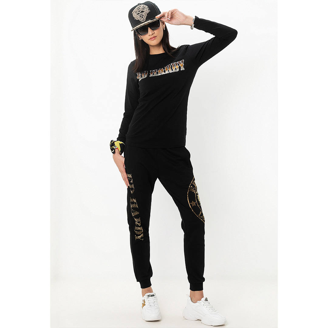 Cyber Signature Women Long Sleeve Tee-Ed Hardy Asia
