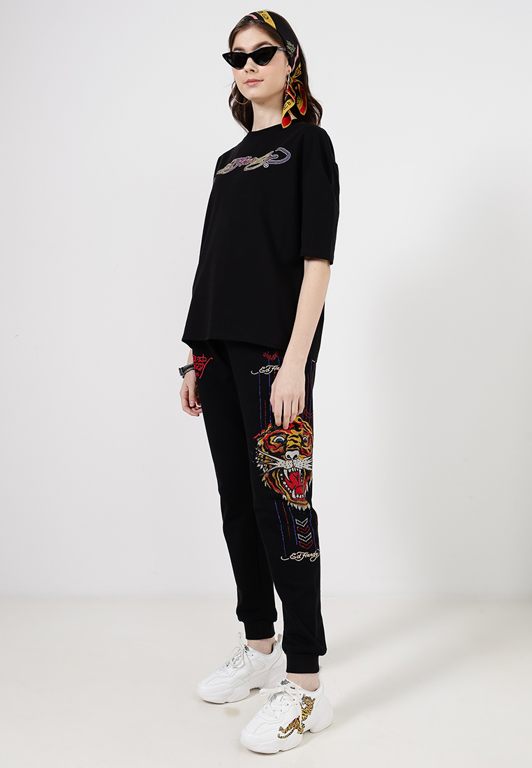 Eternal Beauty Roses Oversized Tee - Ladies-Ed Hardy Asia