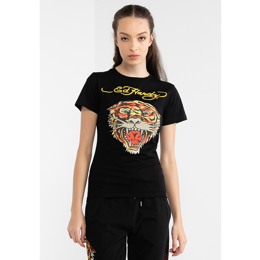 Signature Tiger Women Regular Tee-Ed Hardy Asia