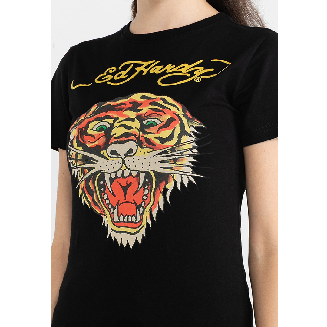 Signature Tiger Women Regular Tee-Ed Hardy Asia