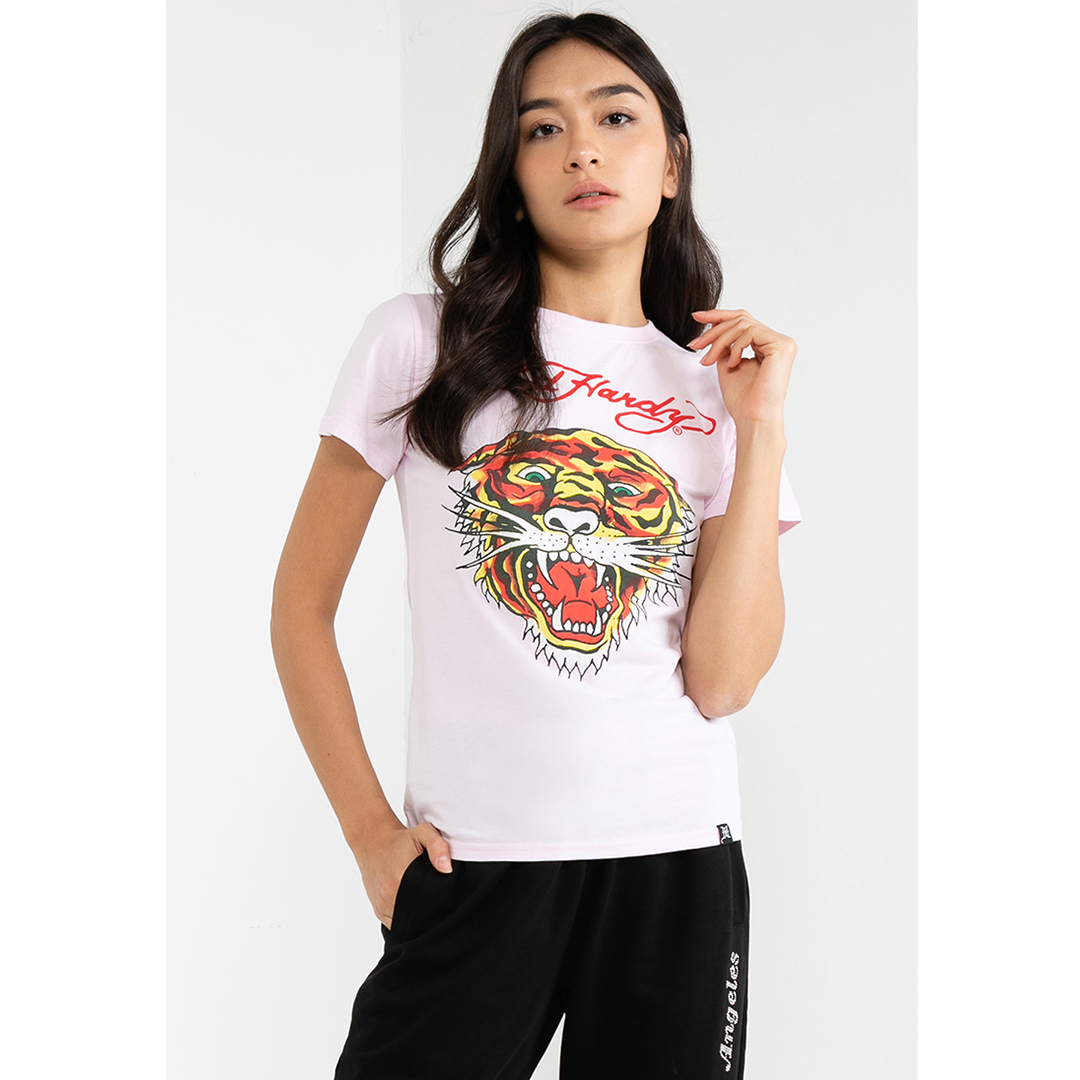 Signature Tiger Women Regular Tee-Ed Hardy Asia