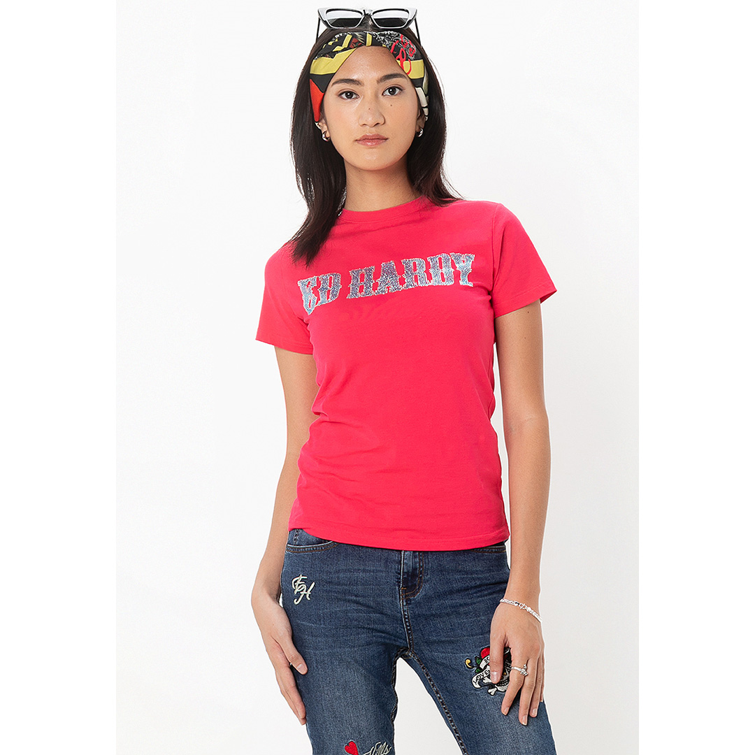 Signature Diamond Women Regular Tee-Ed Hardy Asia