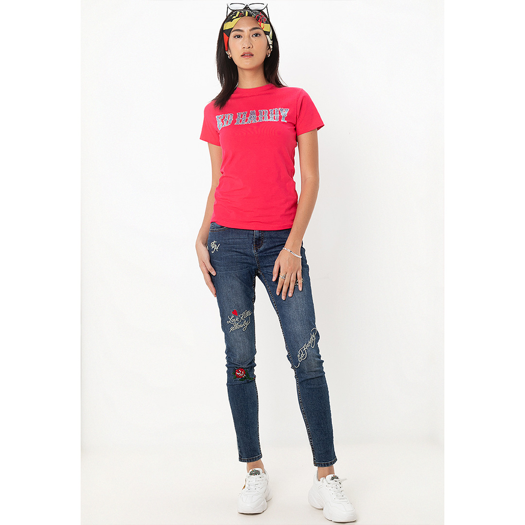 Signature Diamond Women Regular Tee-Ed Hardy Asia