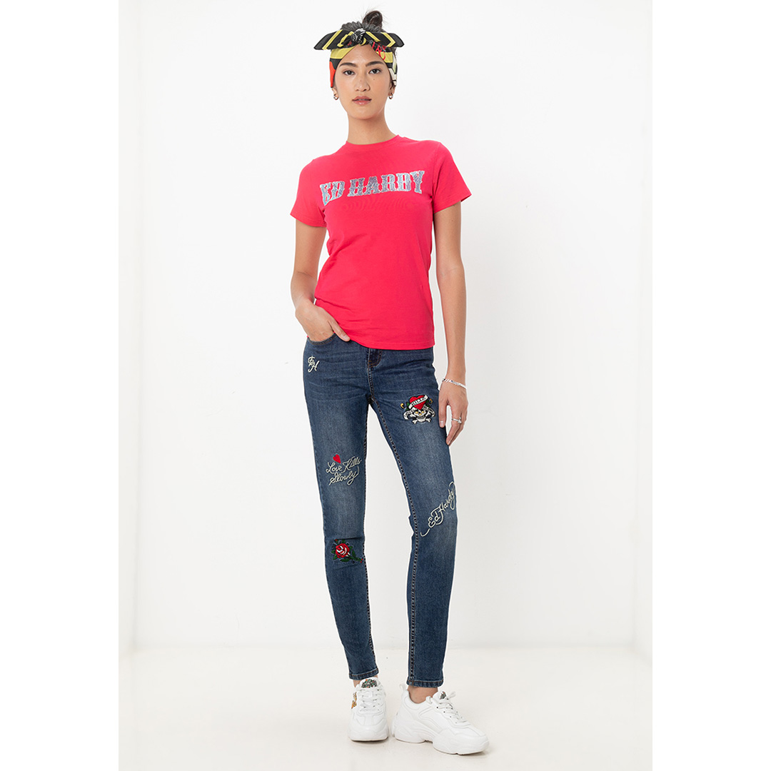 Signature Diamond Women Regular Tee-Ed Hardy Asia