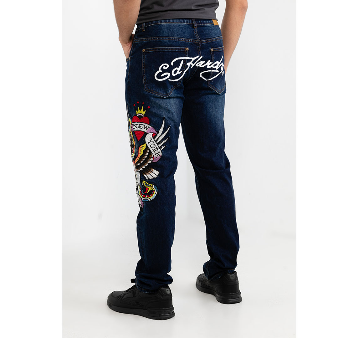 N.Y.C Skull Denim Jeans