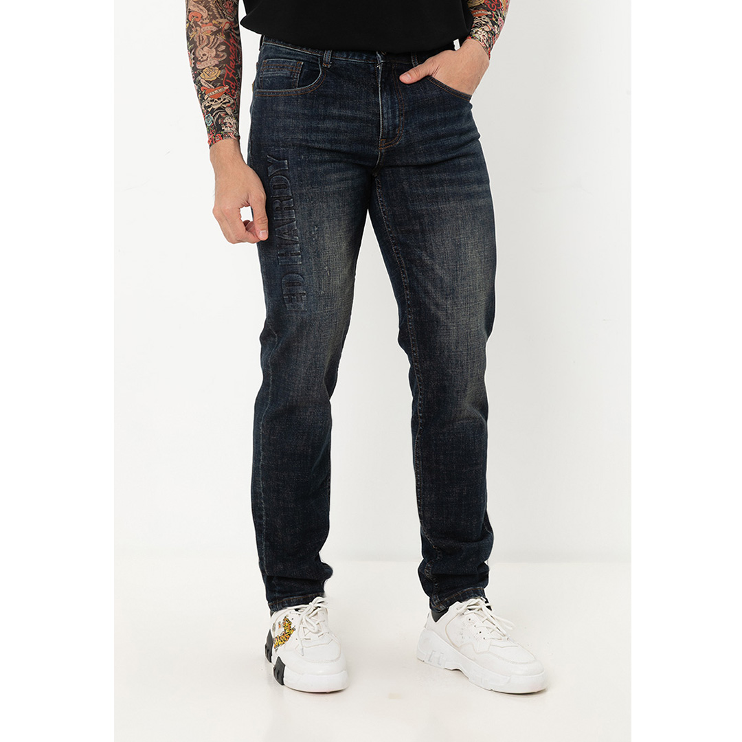 L.A Tiger Men Long Denim Jeans-Ed Hardy Asia