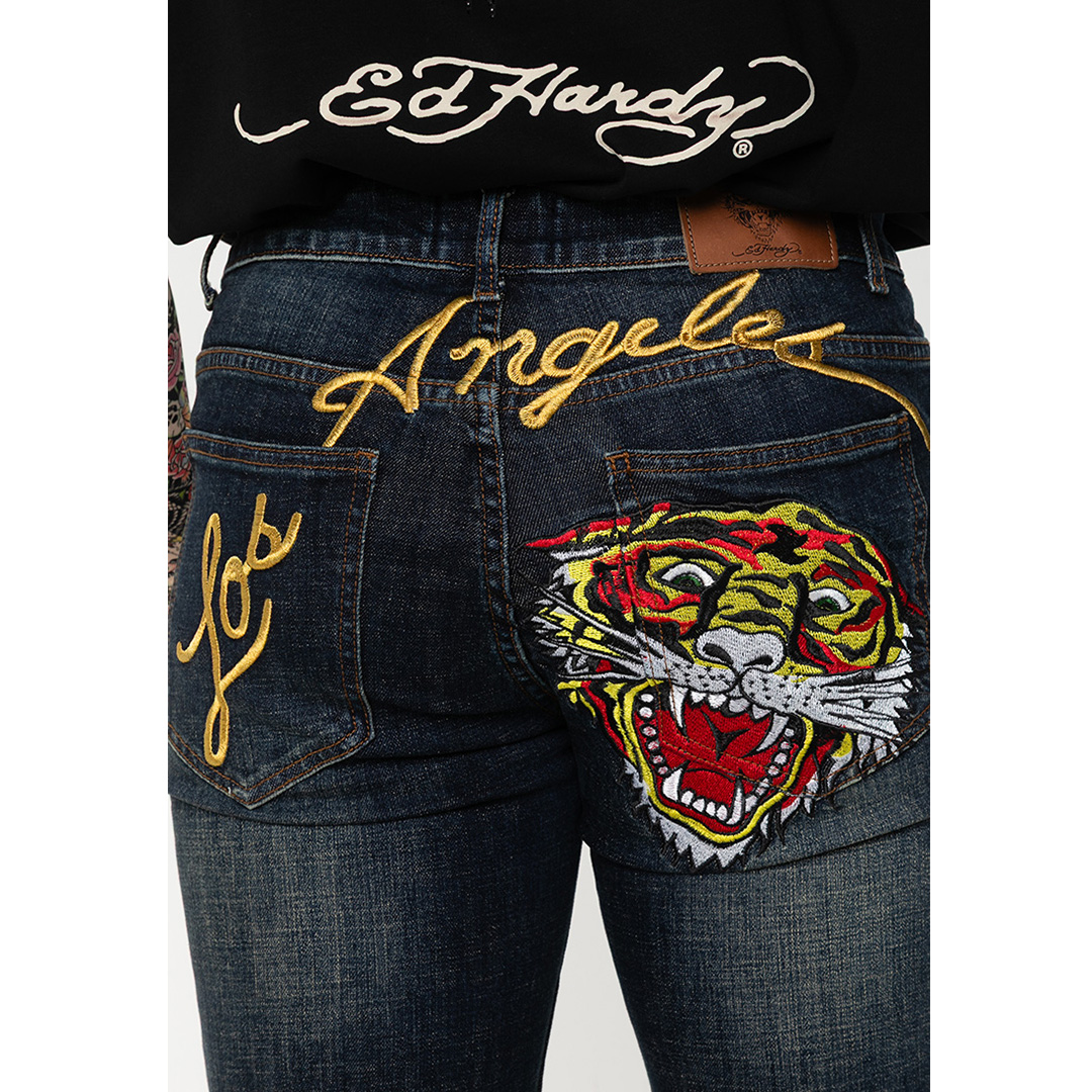 L.A Tiger Men Long Denim Jeans-Ed Hardy Asia