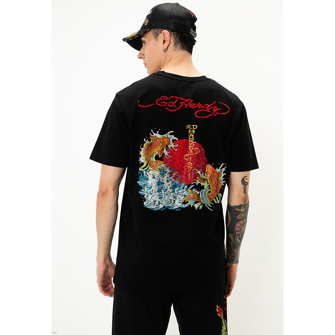 Red Sun Koi Men Regular Tee-Ed Hardy Asia