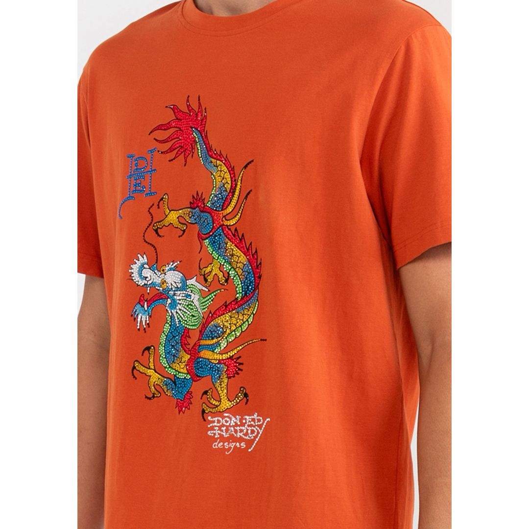 Blue Dragon Men Regular Tee-Ed Hardy Asia