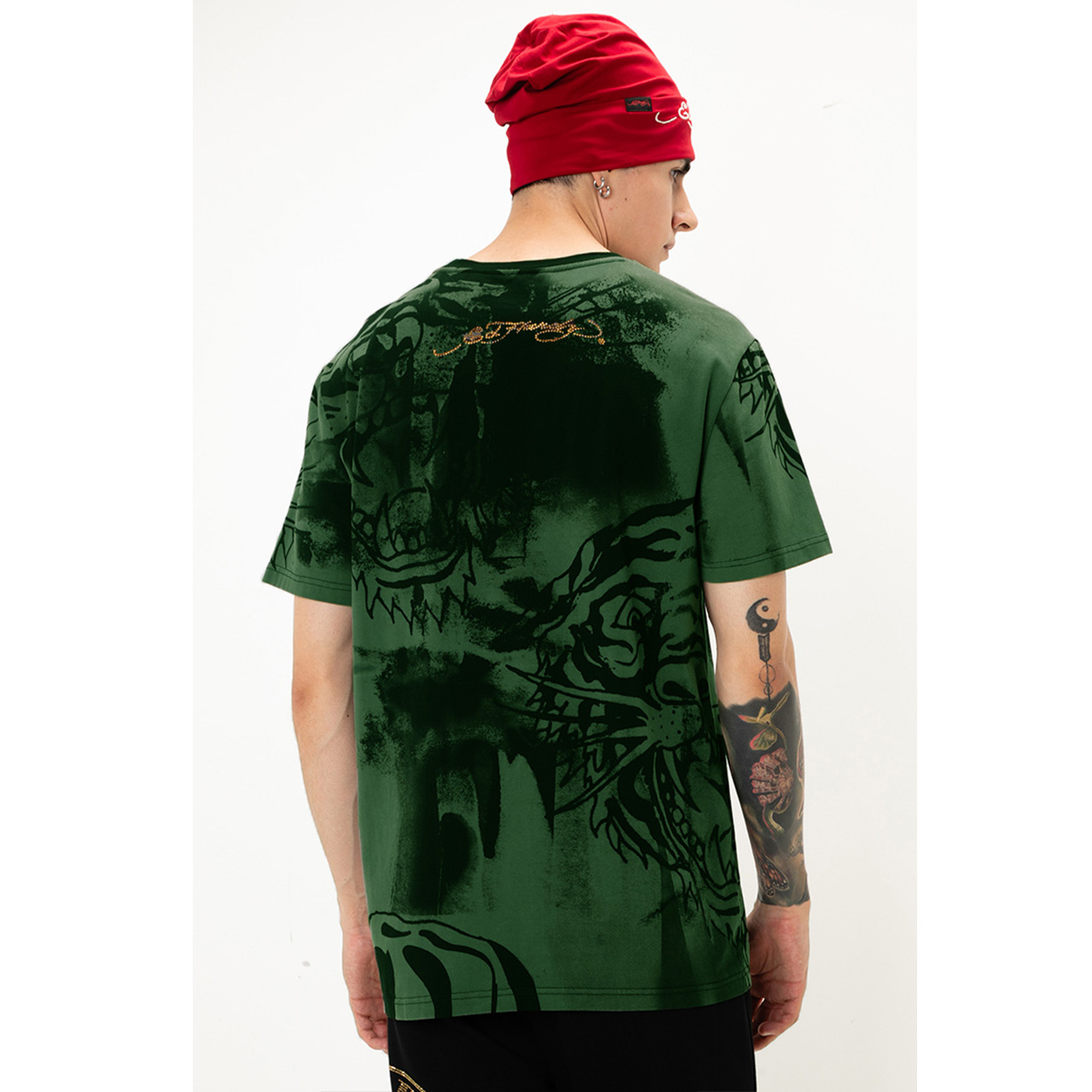Ed Hardy Full-Print Tiger Regular Tee