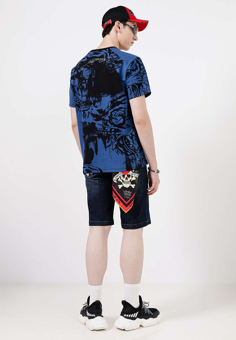 Ed Hardy Full-Print Tiger Regular Tee