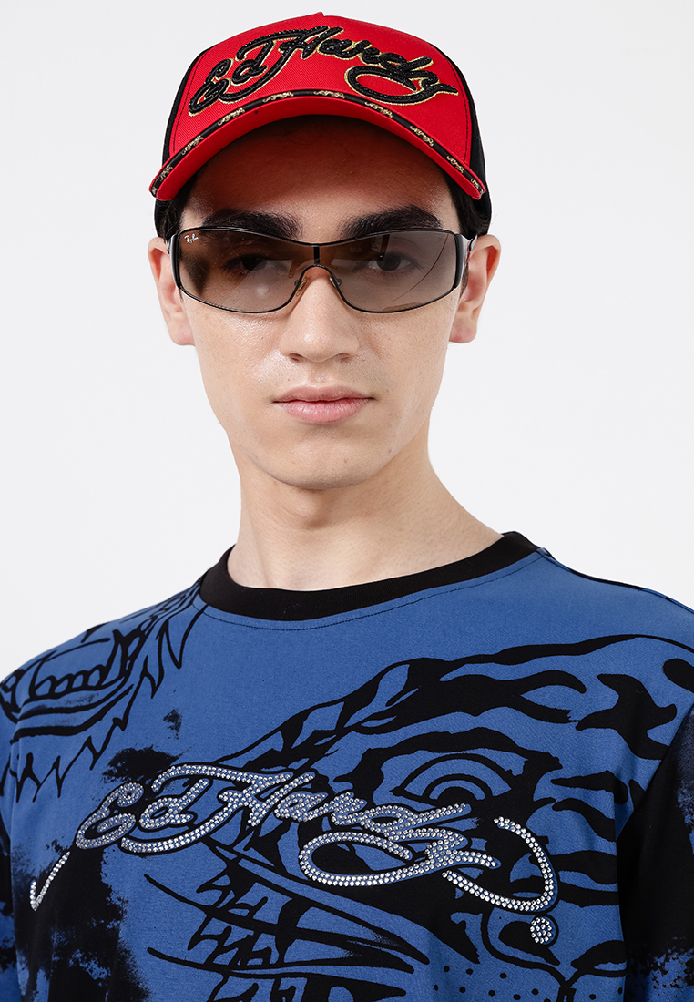 Ed Hardy Full-Print Tiger Regular Tee