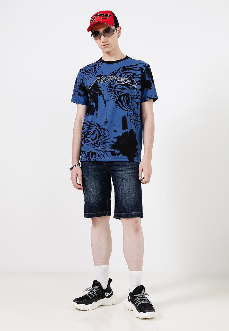 Ed Hardy Full-Print Tiger Regular Tee