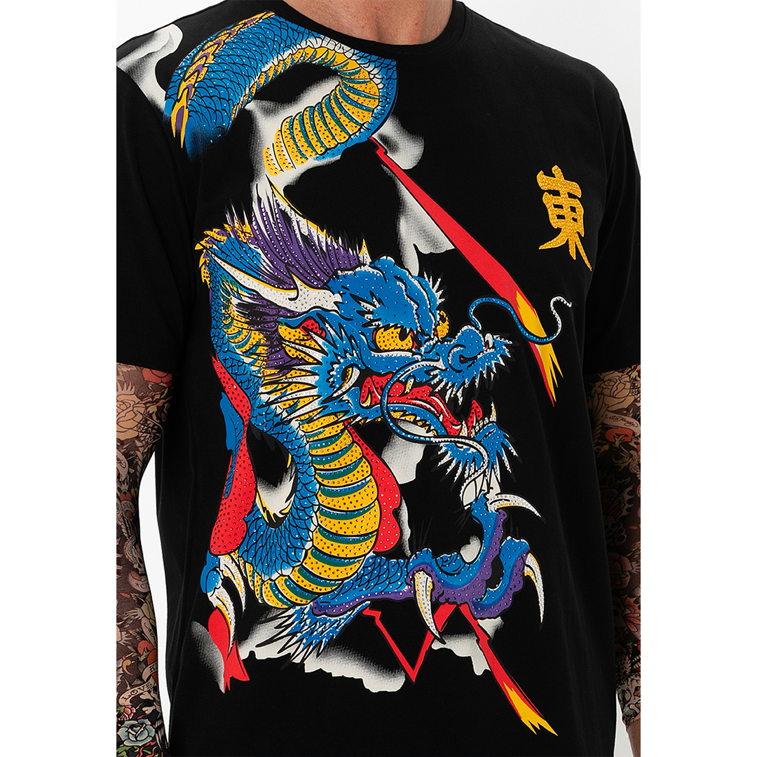 Majestic Dragon Men Regular Tee-Ed Hardy Asia