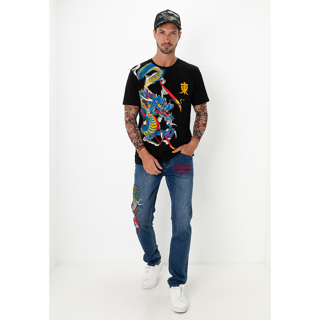 Majestic Dragon Men Regular Tee-Ed Hardy Asia