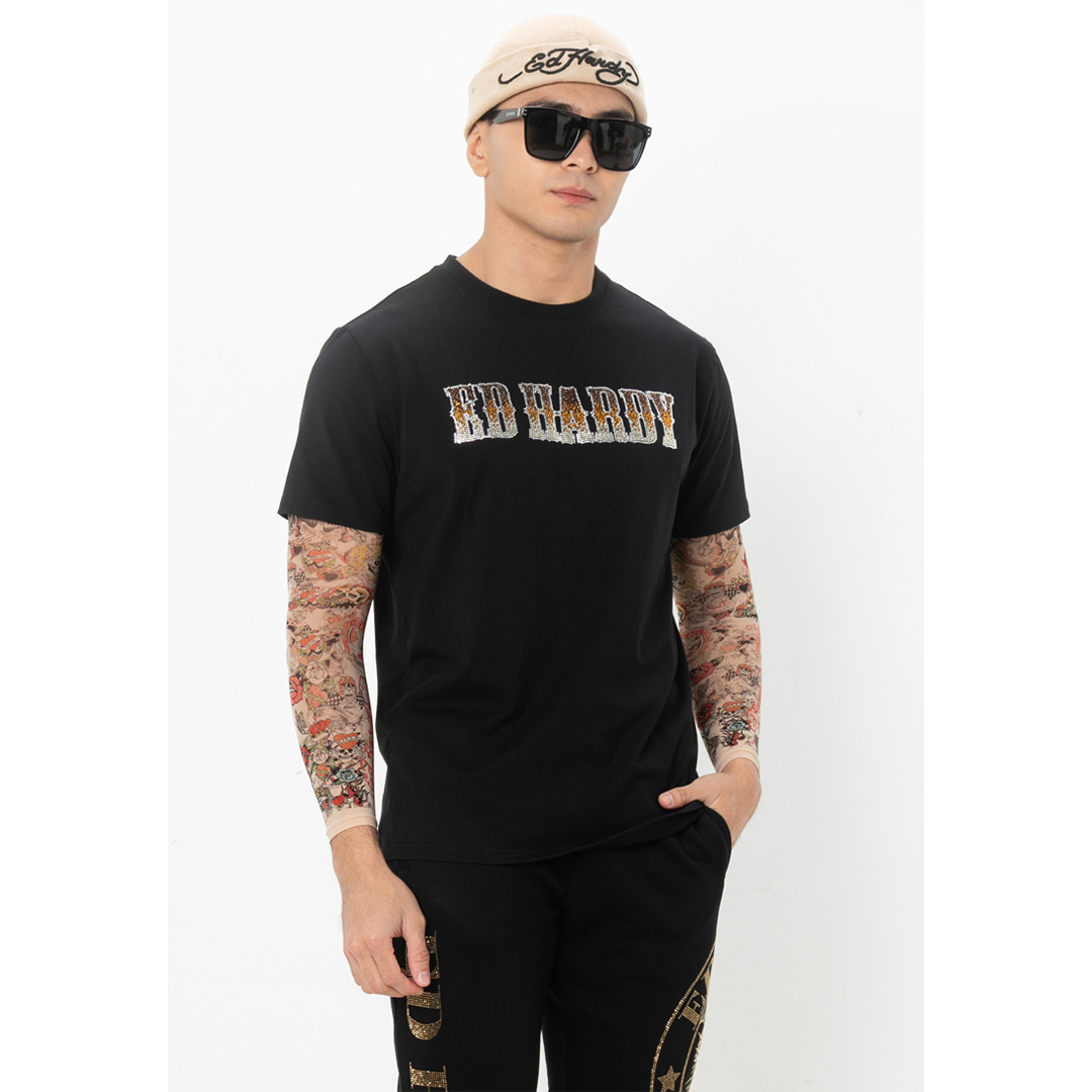 Ed Hardy Cyber Signature Men Regular Tee