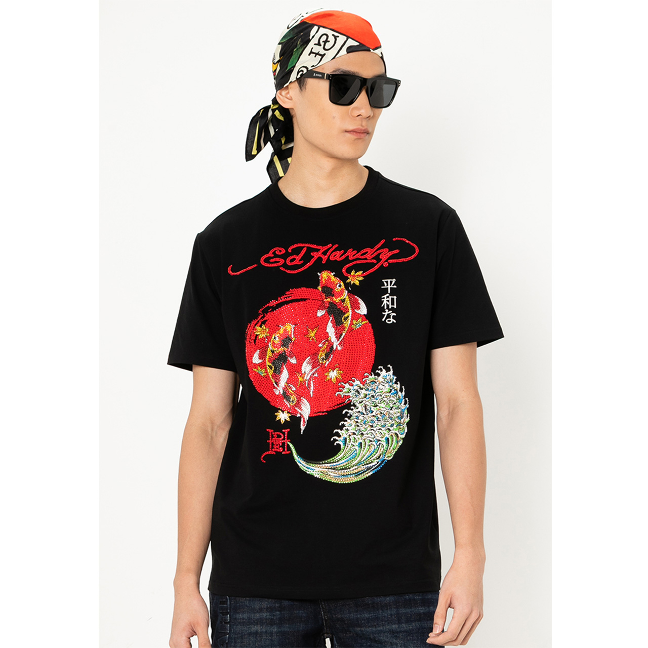 Ed Hardy Fortune Sun Koi Regular Tee
