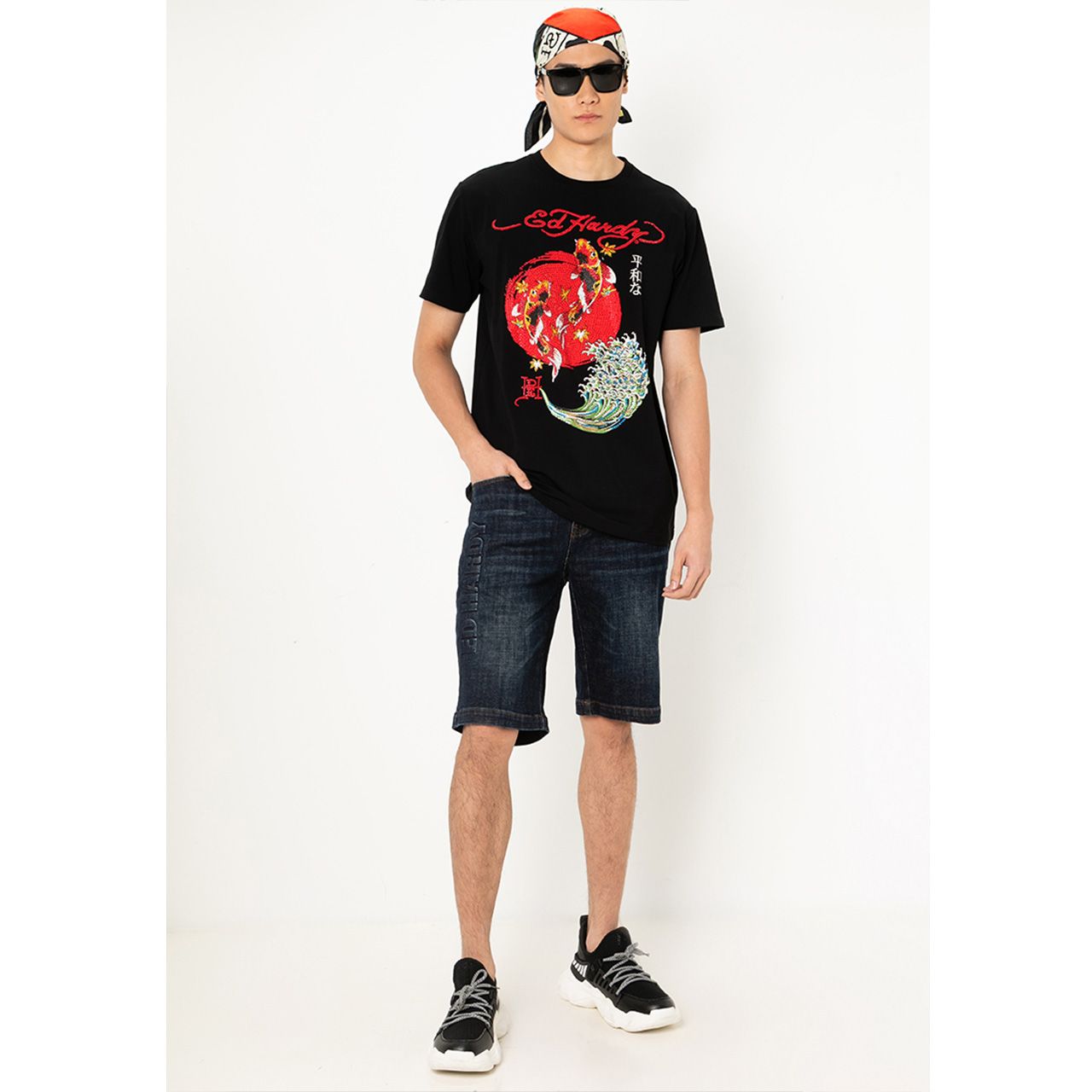 Ed Hardy Fortune Sun Koi Regular Tee