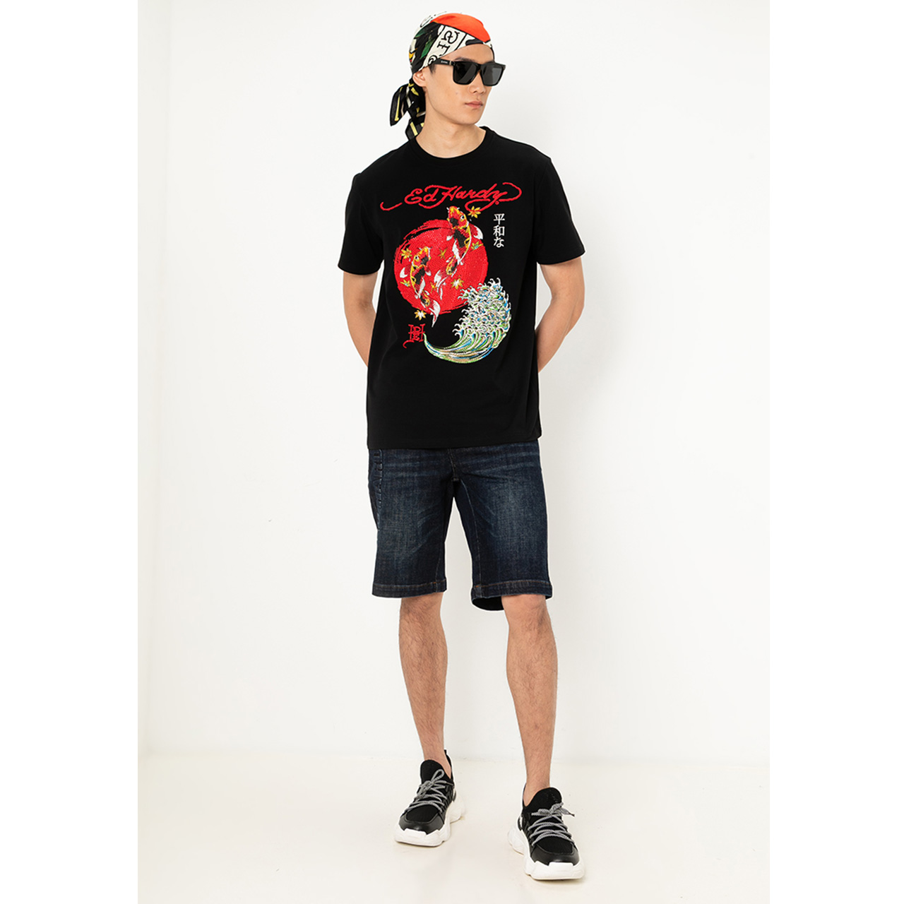 Ed Hardy Fortune Sun Koi Regular Tee