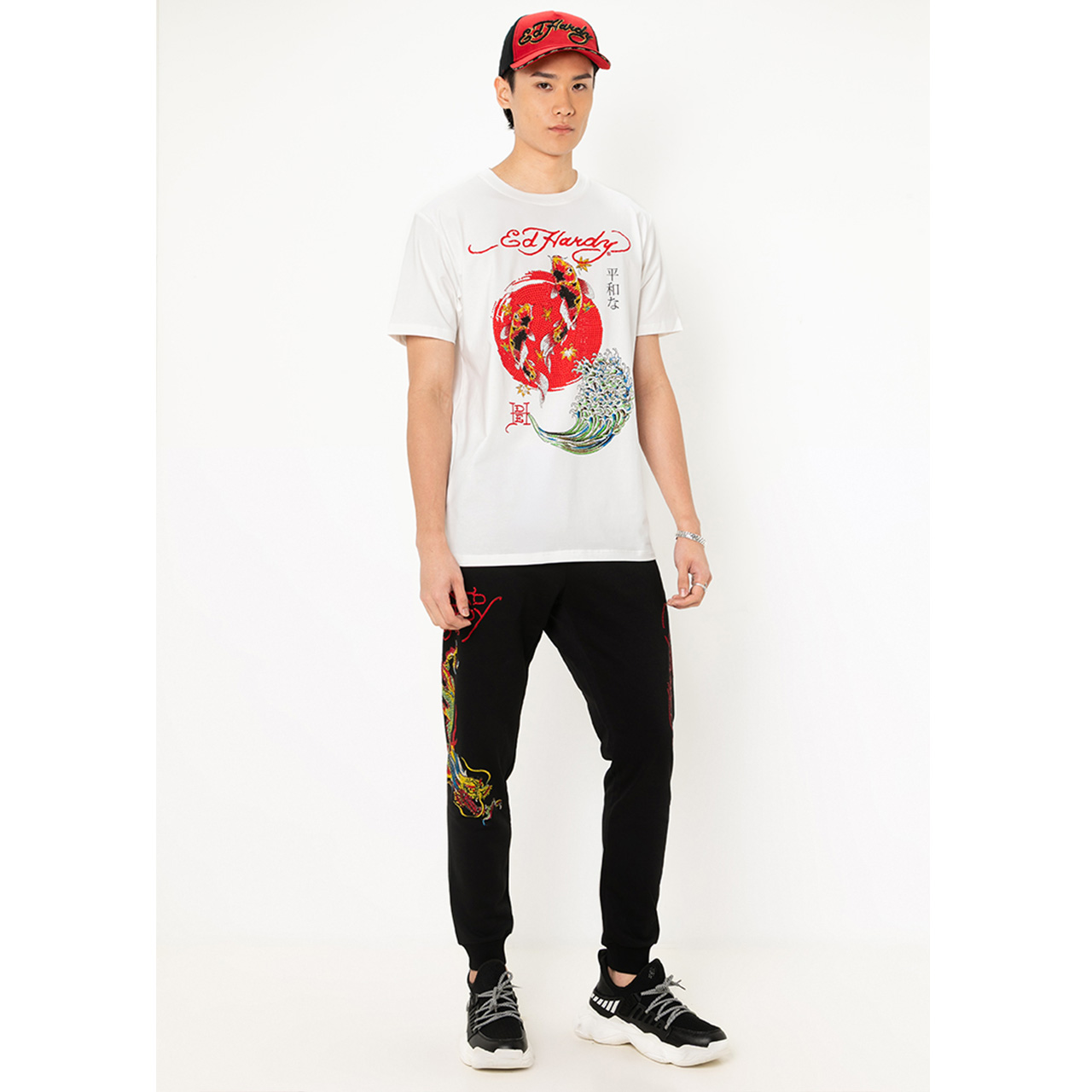 Ed Hardy Fortune Sun Koi Regular Tee
