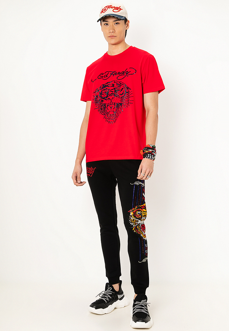 Ed Hardy Gleam Navy Classic Tiger Regular Tee
