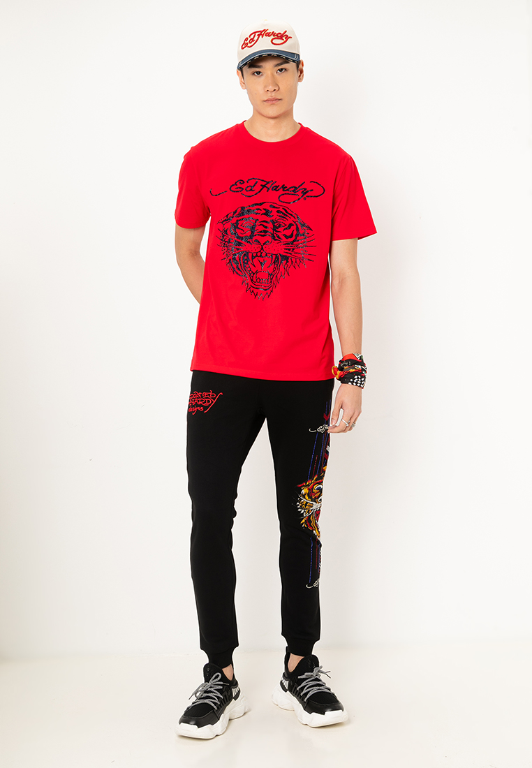 Ed Hardy Gleam Navy Classic Tiger Regular Tee