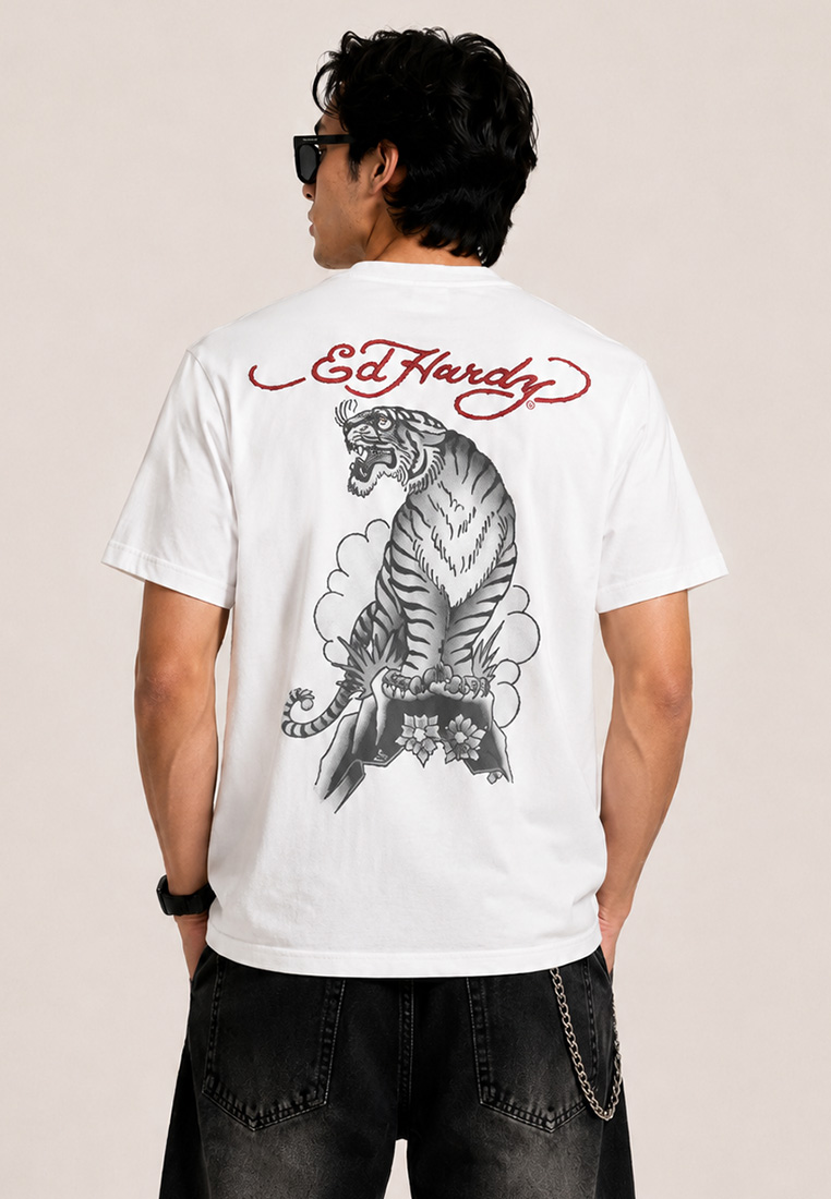 Ed Hardy Rising Sun Tiger Regular Tee