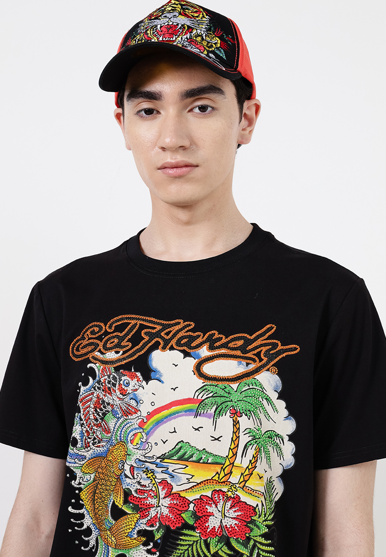 Paradise Koi Regular Tee - Men-Ed Hardy Asia