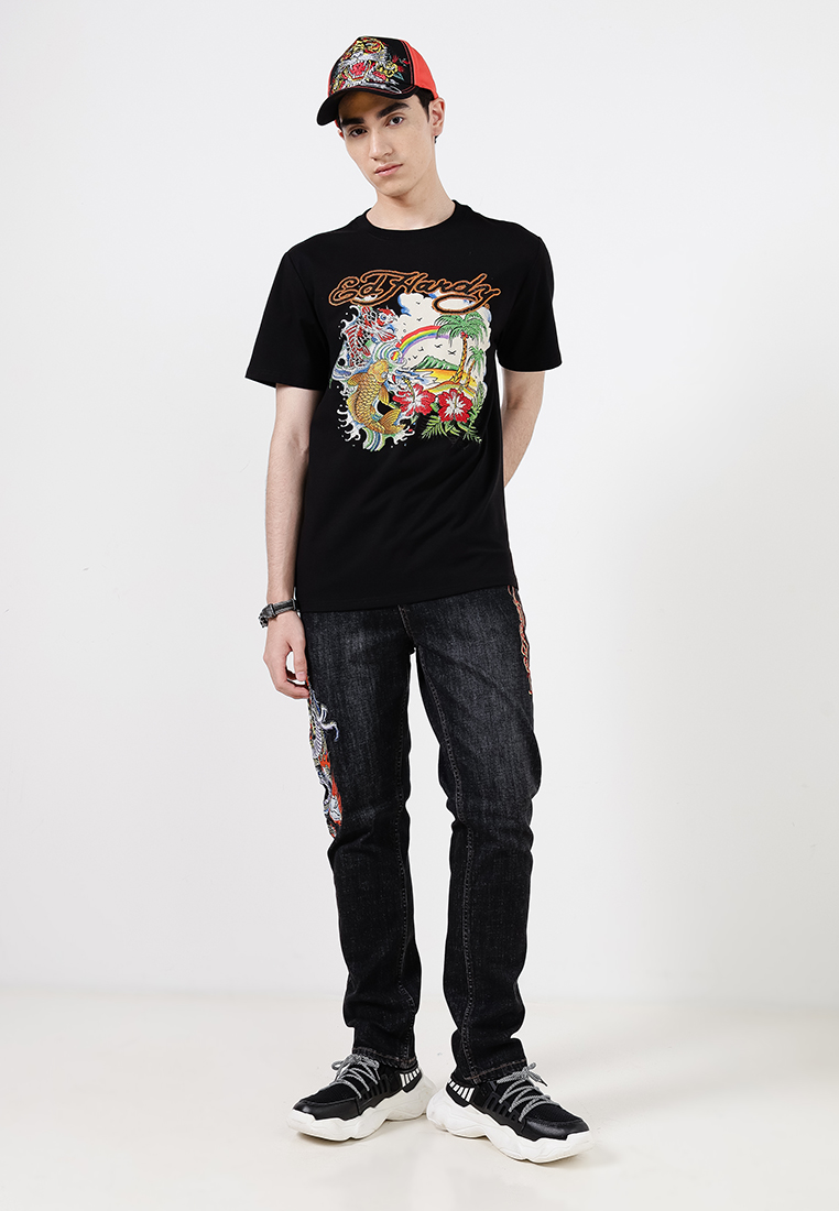 Paradise Koi Regular Tee - Men-Ed Hardy Asia
