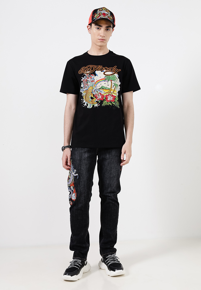 Paradise Koi Regular Tee - Men-Ed Hardy Asia