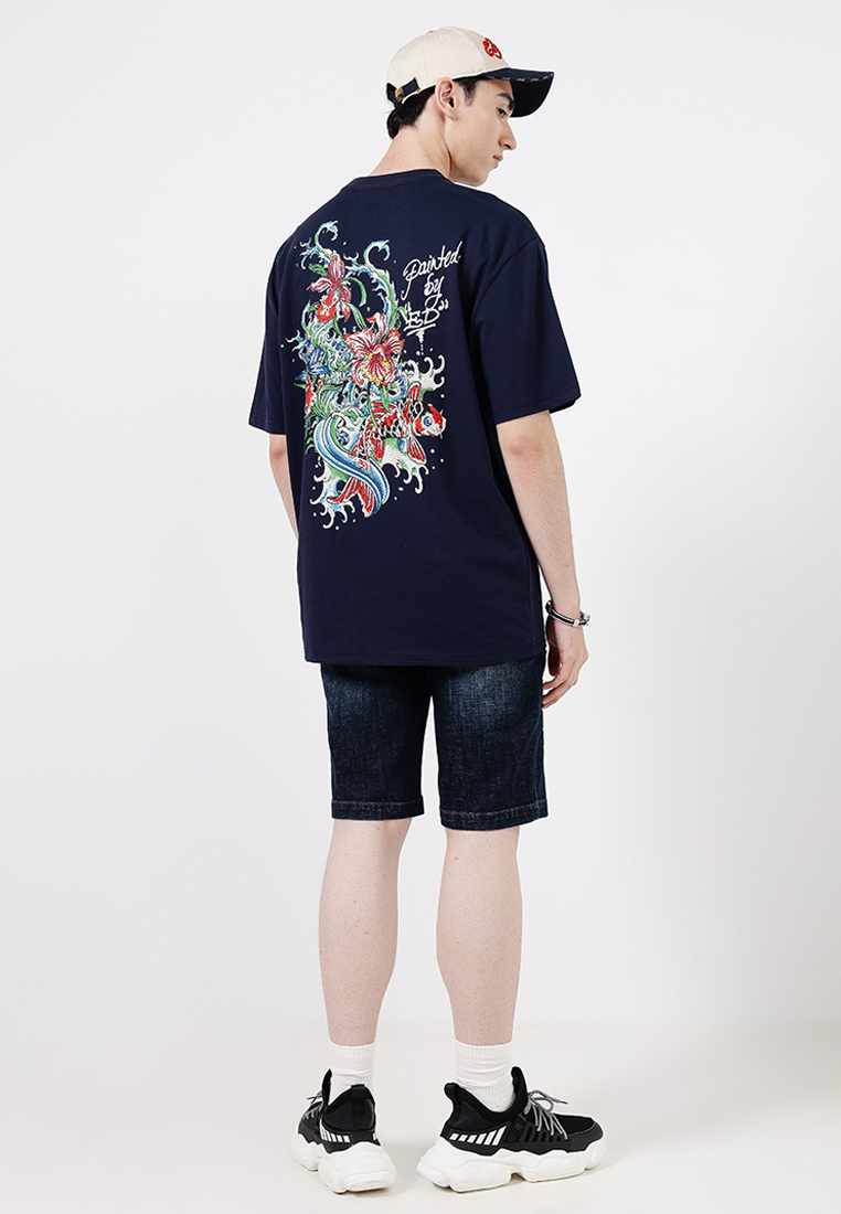 Blossom Flower Koi Oversized Tee