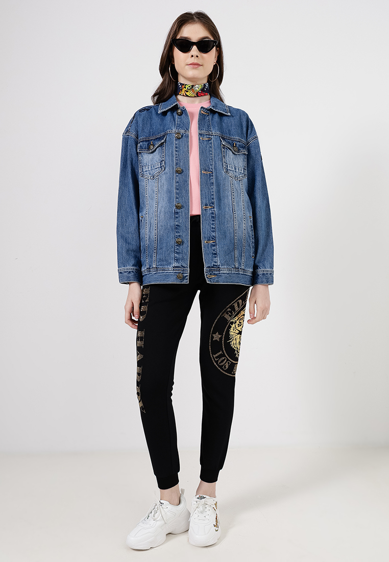 Ed Hardy Brave Hearts Eagle Denim Jacket 