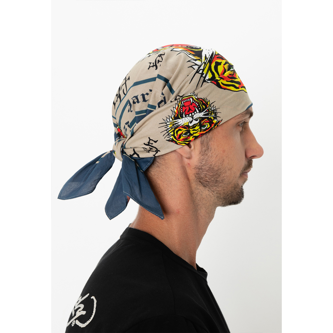 Signature Tiger Cotton Bandana-Ed Hardy Asia
