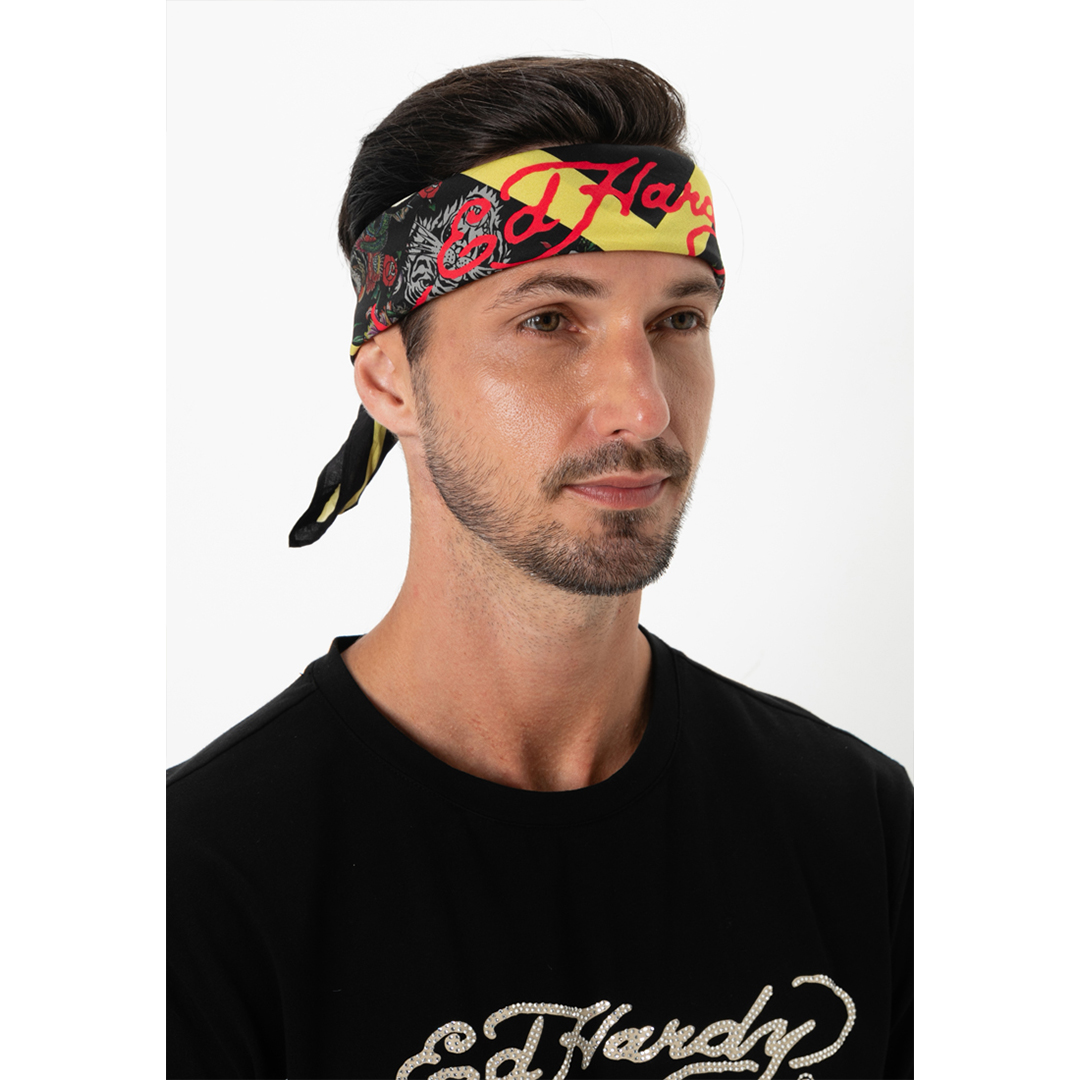 Signature Tattoos Cotton Bandana-Ed Hardy Asia