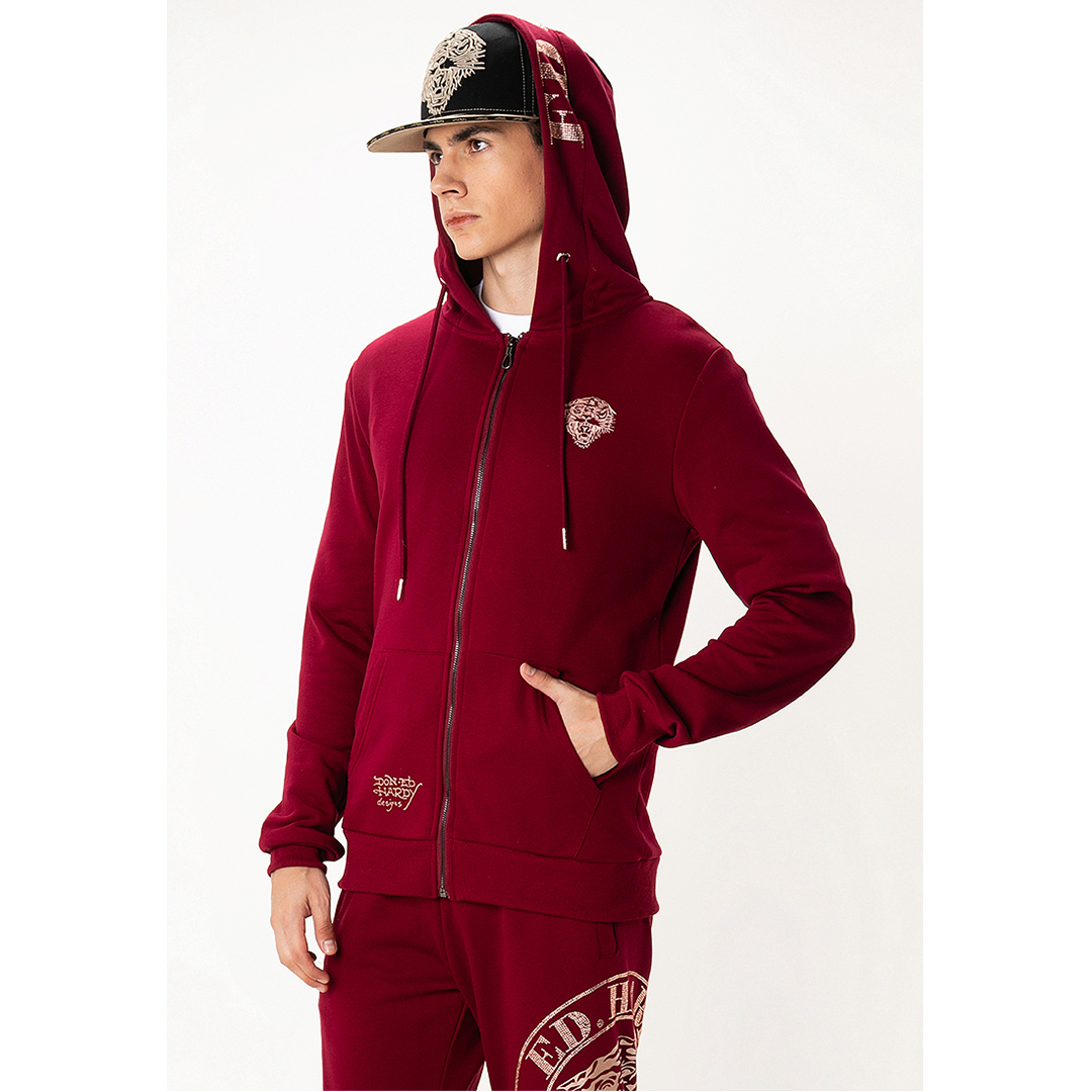 L.A Tiger Unisex Hoodie Jacket-Ed Hardy Asia
