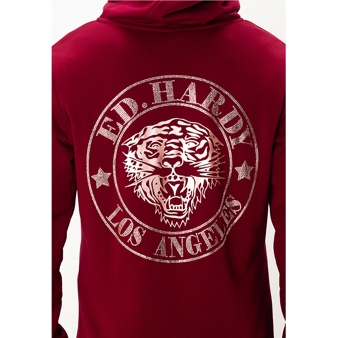 L.A Tiger Unisex Hoodie Jacket-Ed Hardy Asia