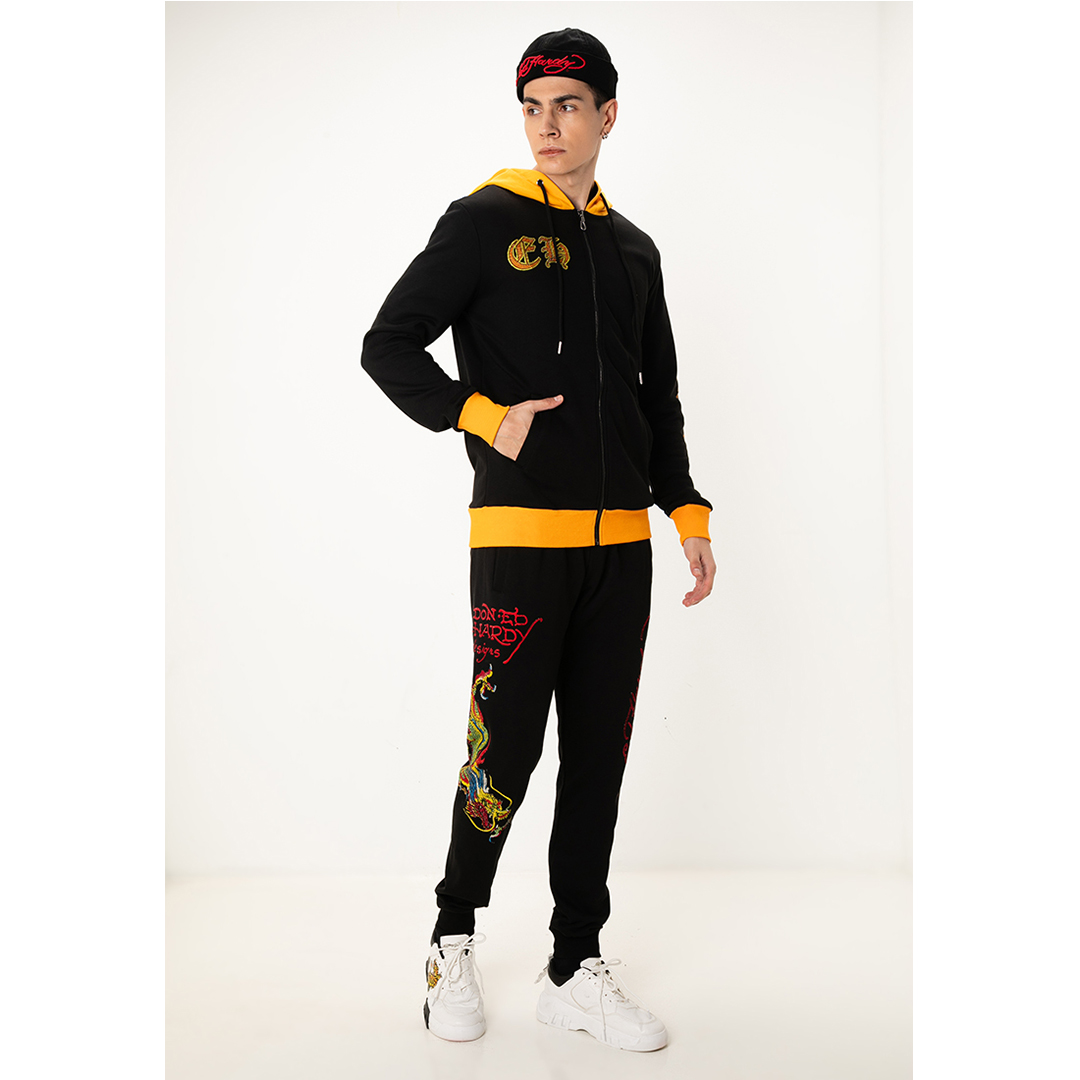 Classic Dragon Unisex Hoodie Jacket-Ed Hardy Asia