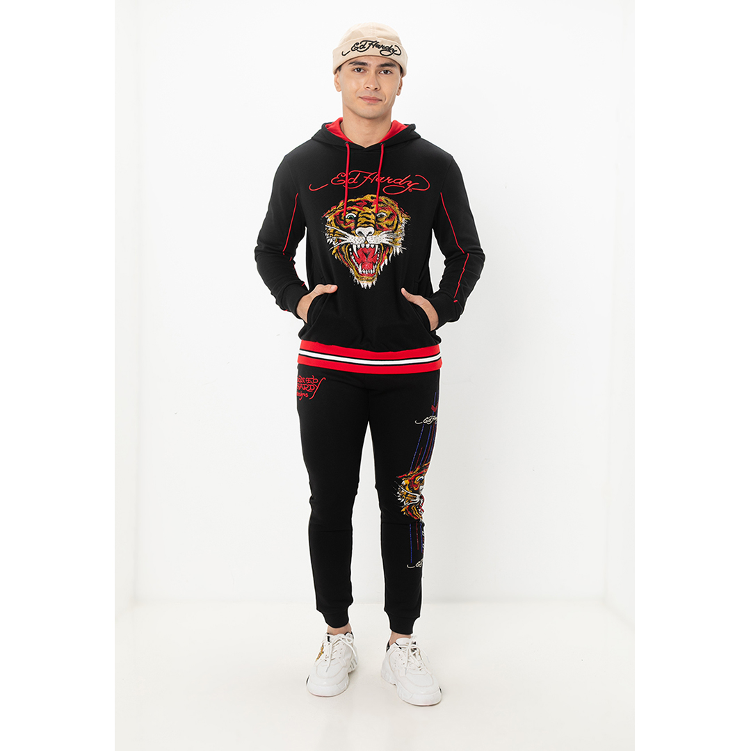 Premium Tiger Unisex Oversized Pullover Hoodie-Ed Hardy Asia