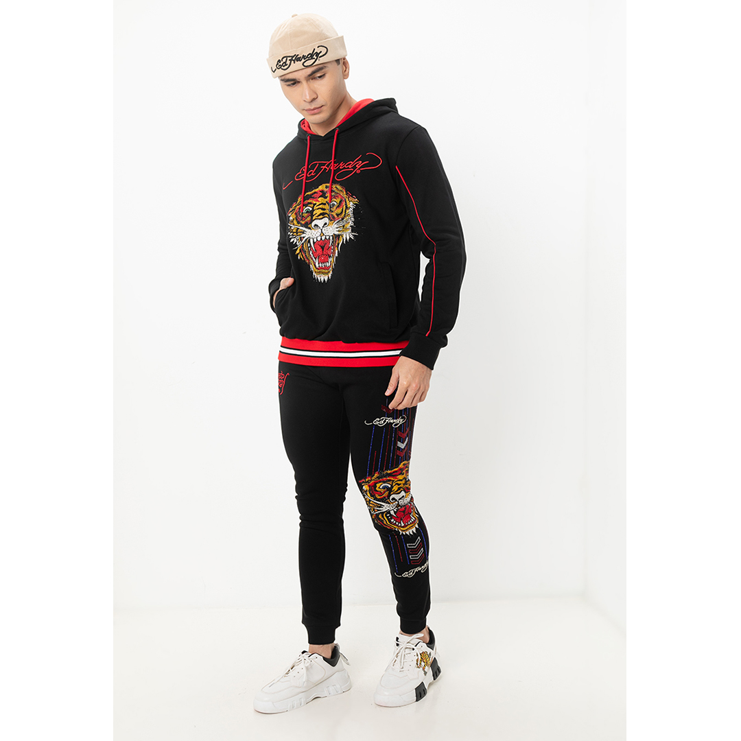 Premium Tiger Unisex Oversized Pullover Hoodie-Ed Hardy Asia