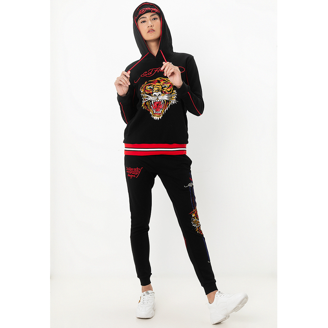 Premium Tiger Unisex Oversized Pullover Hoodie-Ed Hardy Asia