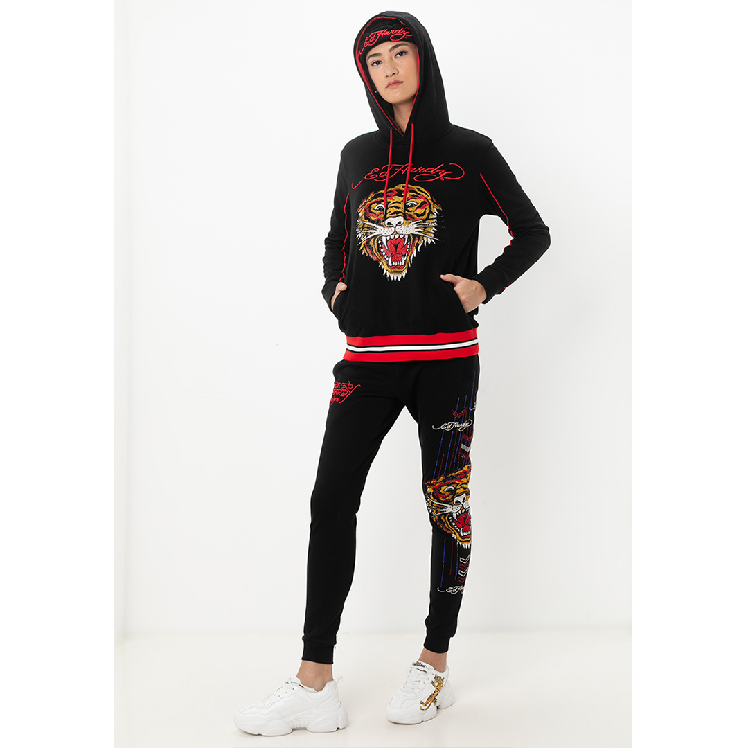 Premium Tiger Unisex Oversized Pullover Hoodie-Ed Hardy Asia