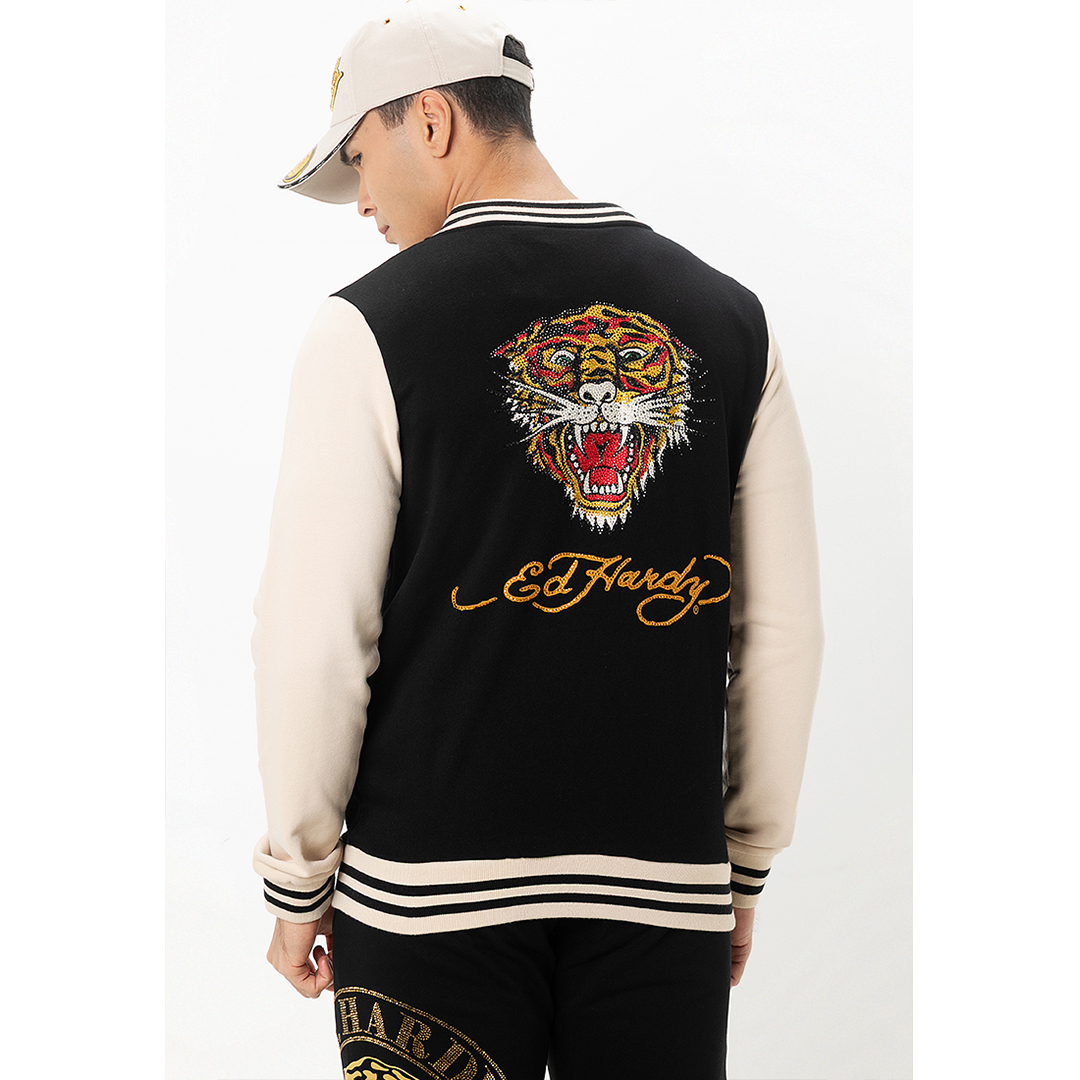 Signature Tiger Unisex Varsity Jacket-Ed Hardy Asia