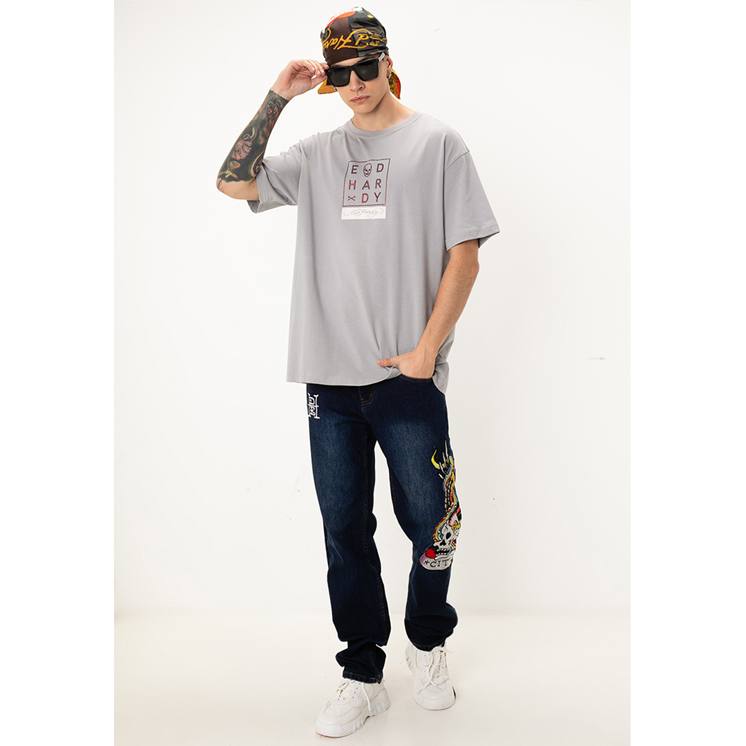 Thunder Skull Unisex Oversized Tee