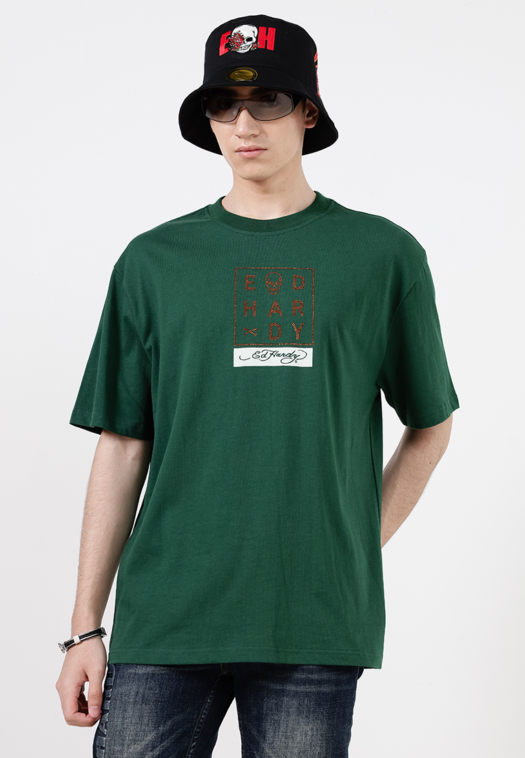 Thunder Skull Oversized Tee - Men