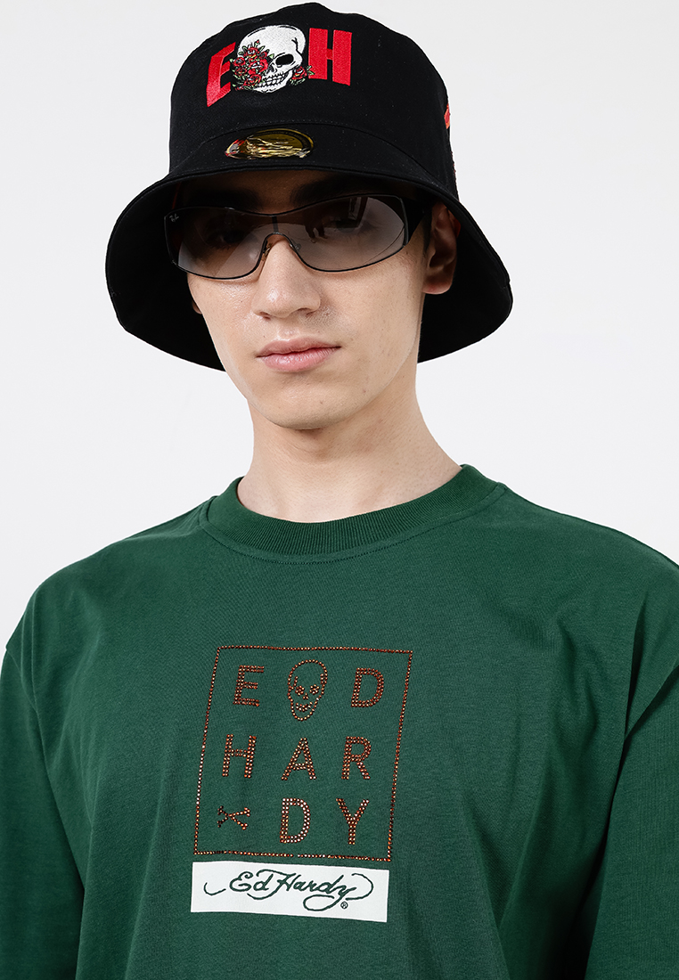 Thunder Skull Oversized Tee - Men-Ed Hardy Asia