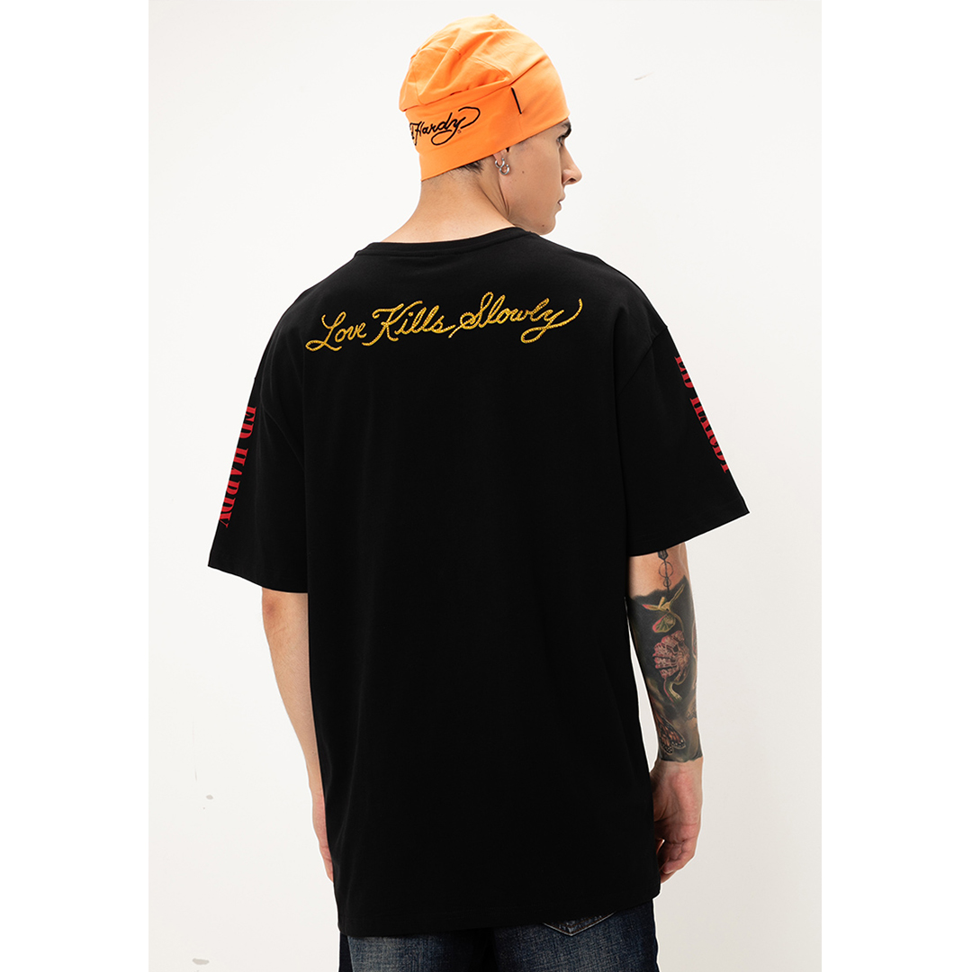 L.K.S Skull Unisex Oversized Tee-Ed Hardy Asia