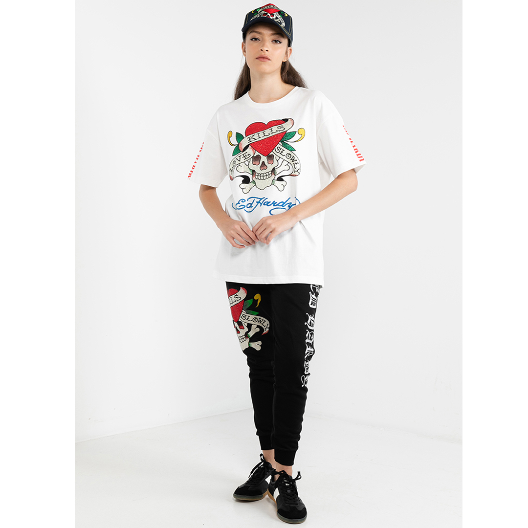 L.K.S Skull Oversized Tee