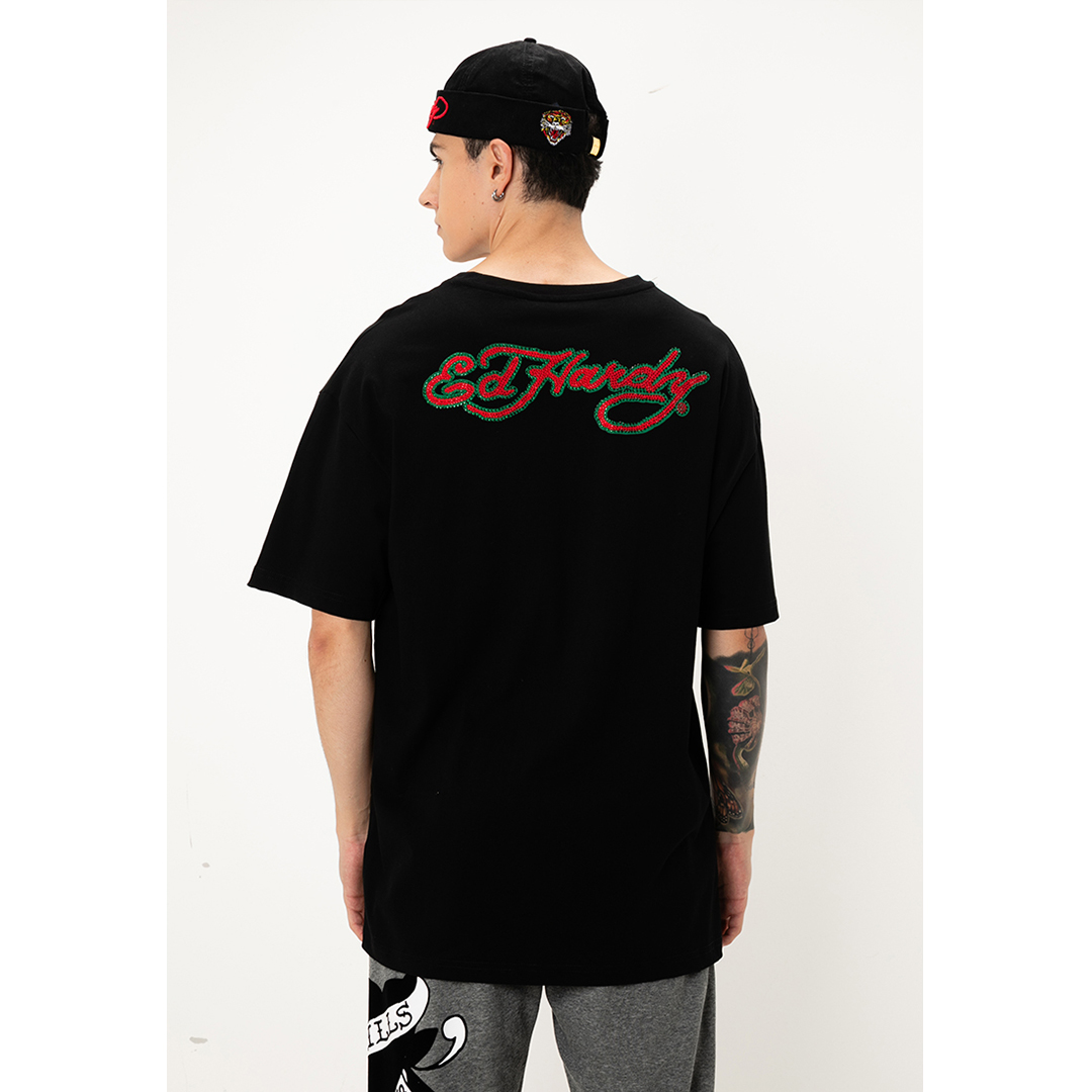 Love Runs Wild Tiger Unisex Oversized Tee-Ed Hardy Asia