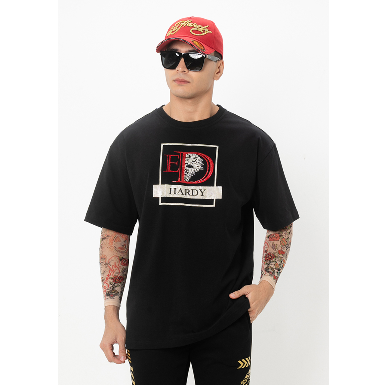 Thunder Tiger Unisex Oversized Tee-Ed Hardy Asia