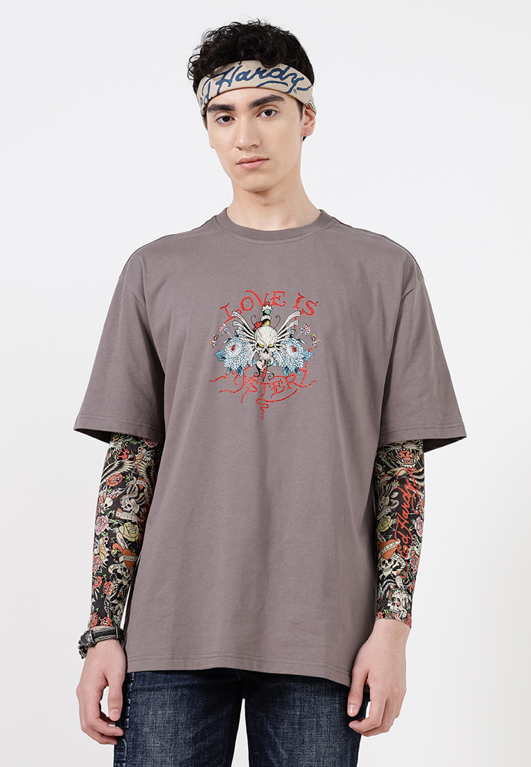 Love Is Mystery Skull Oversized Tee - Unisex